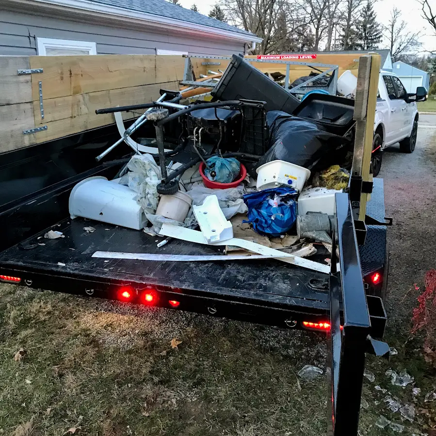 Roll-off dumpster delivered to a residential driveway in Maplewood